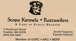 Scopa Kennel ~ 603-934-5840